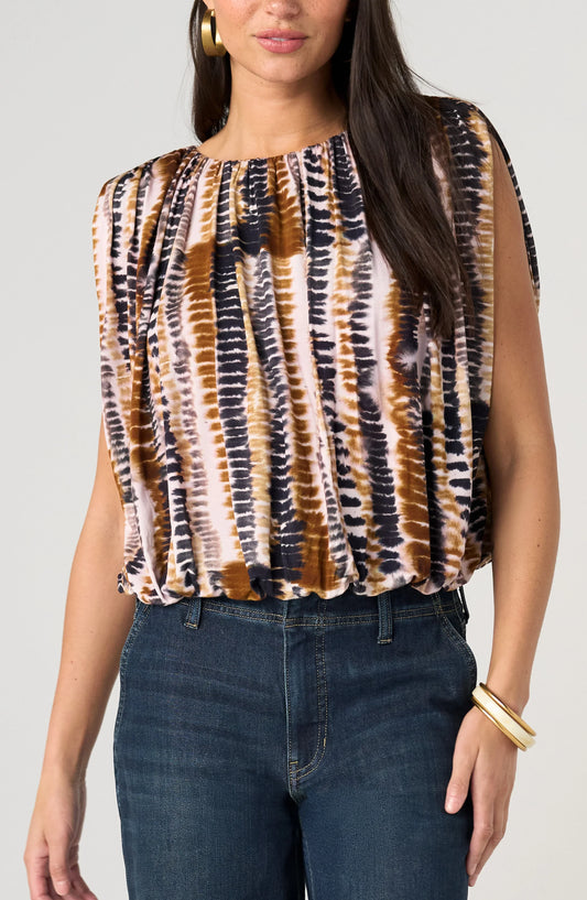 Sleeveless Draped Knit Top