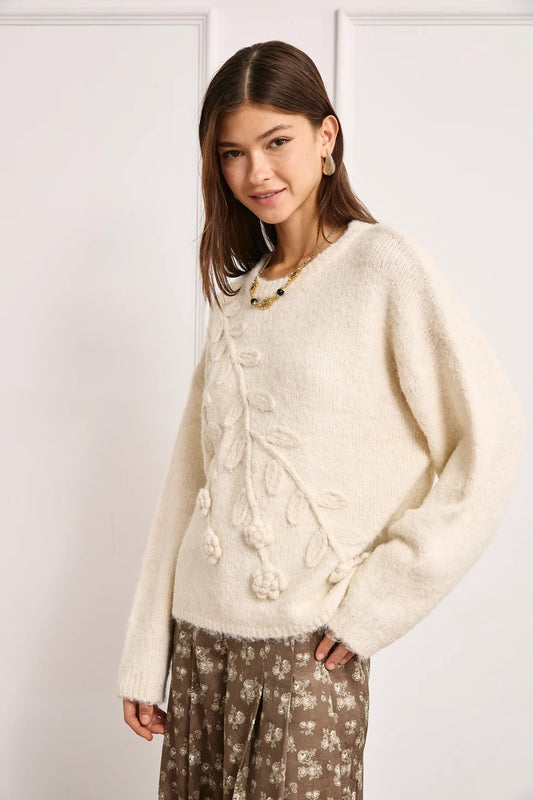 Asel Floral Sweater