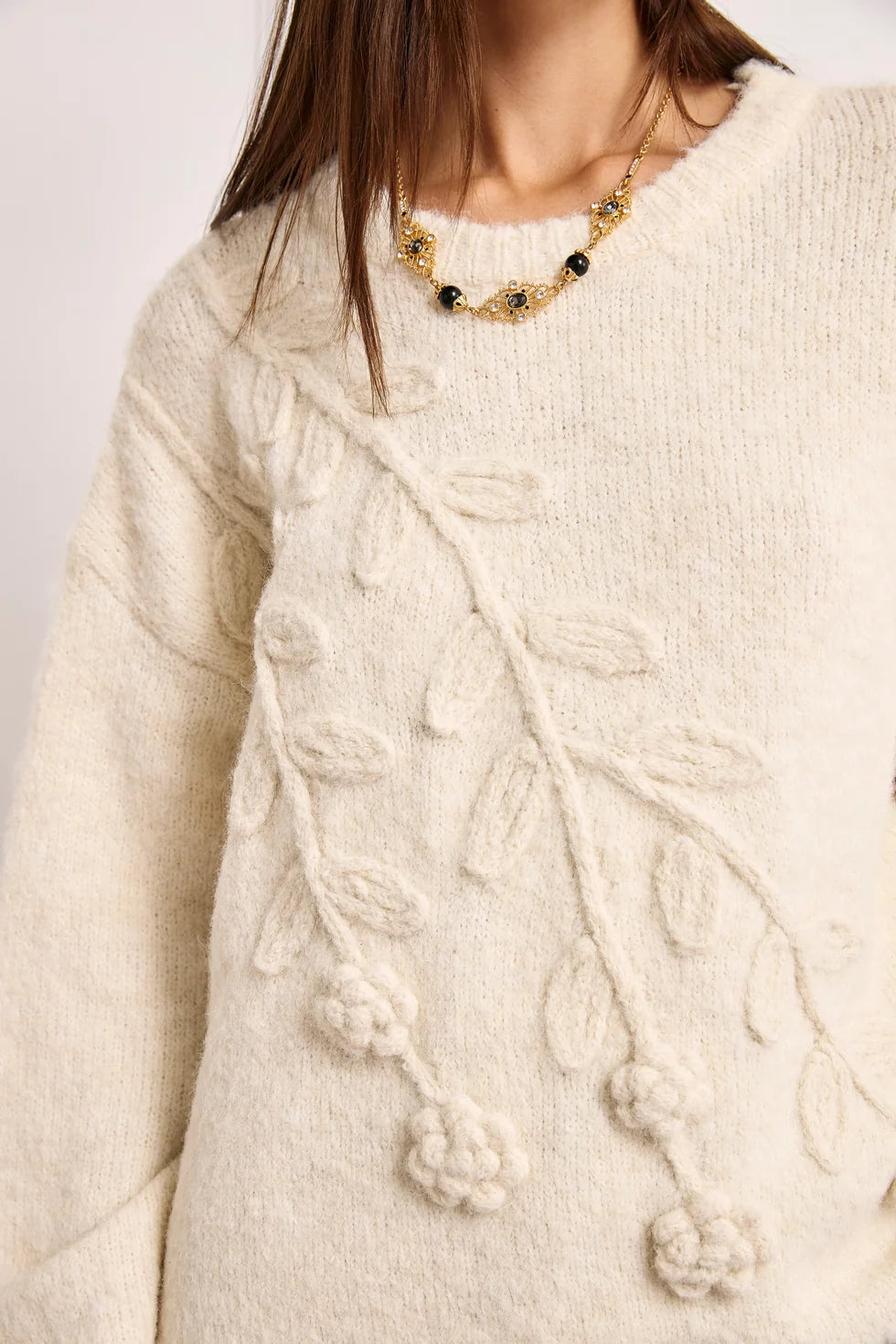 Asel Floral Sweater