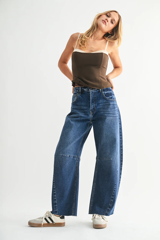 The Seamed Barrel Jean