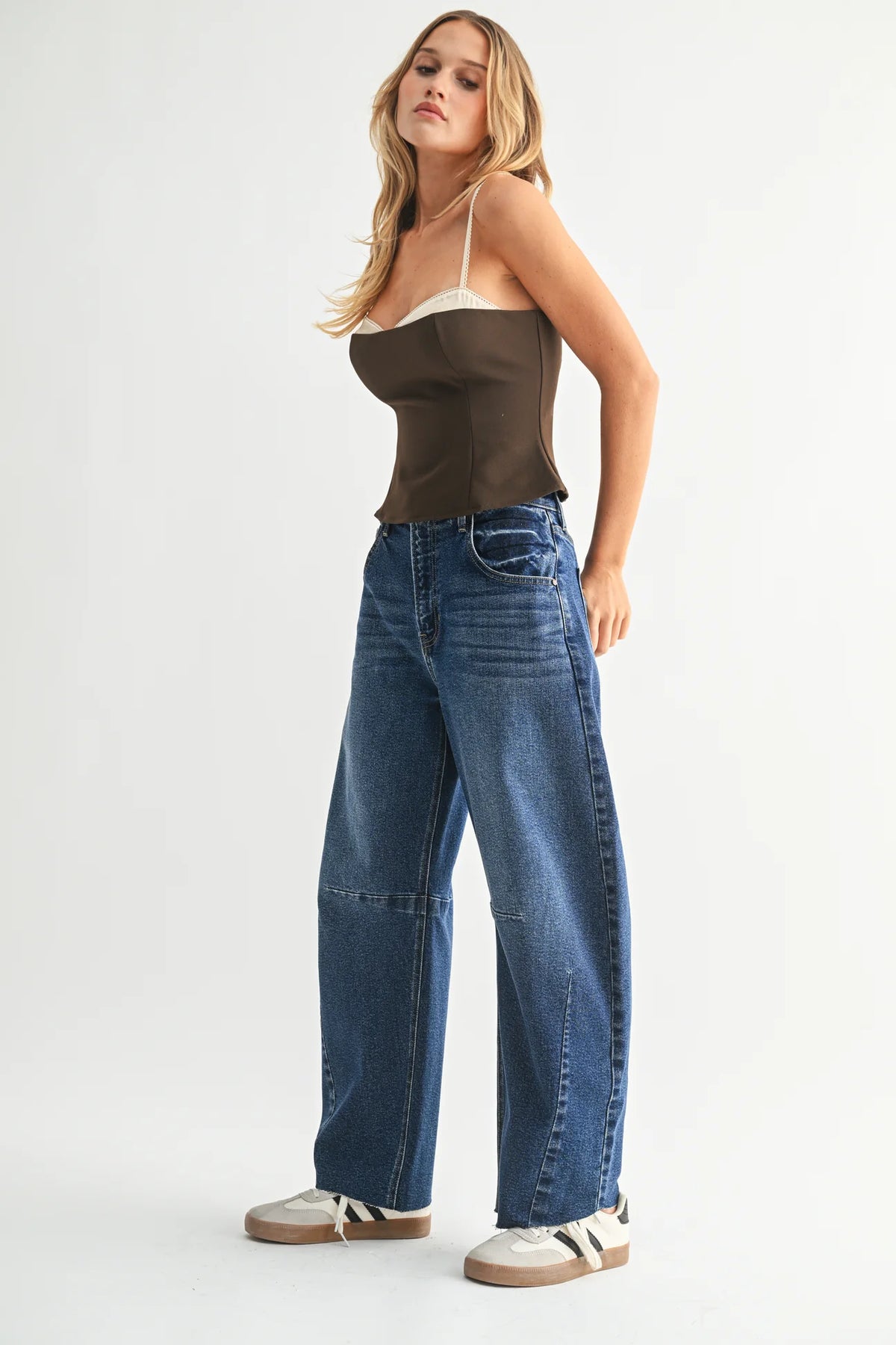 The Seamed Barrel Jean
