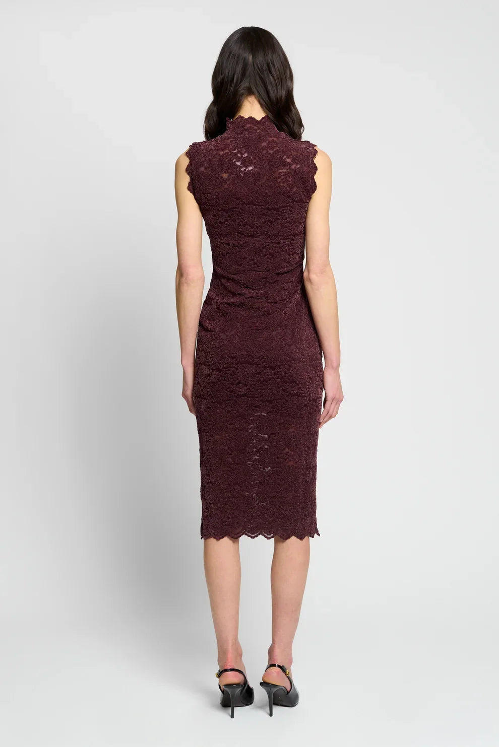 Tessa Sleeveless Stretch Lace Dress