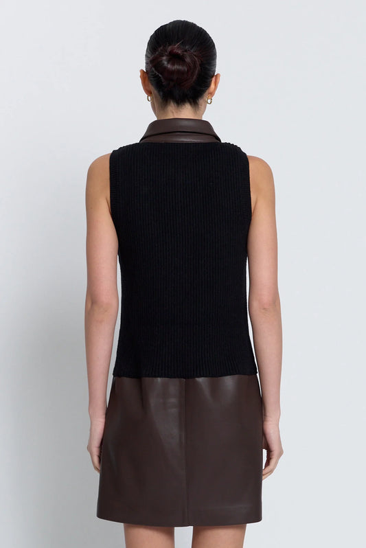 Avery Vegan Combo Sweater Dress