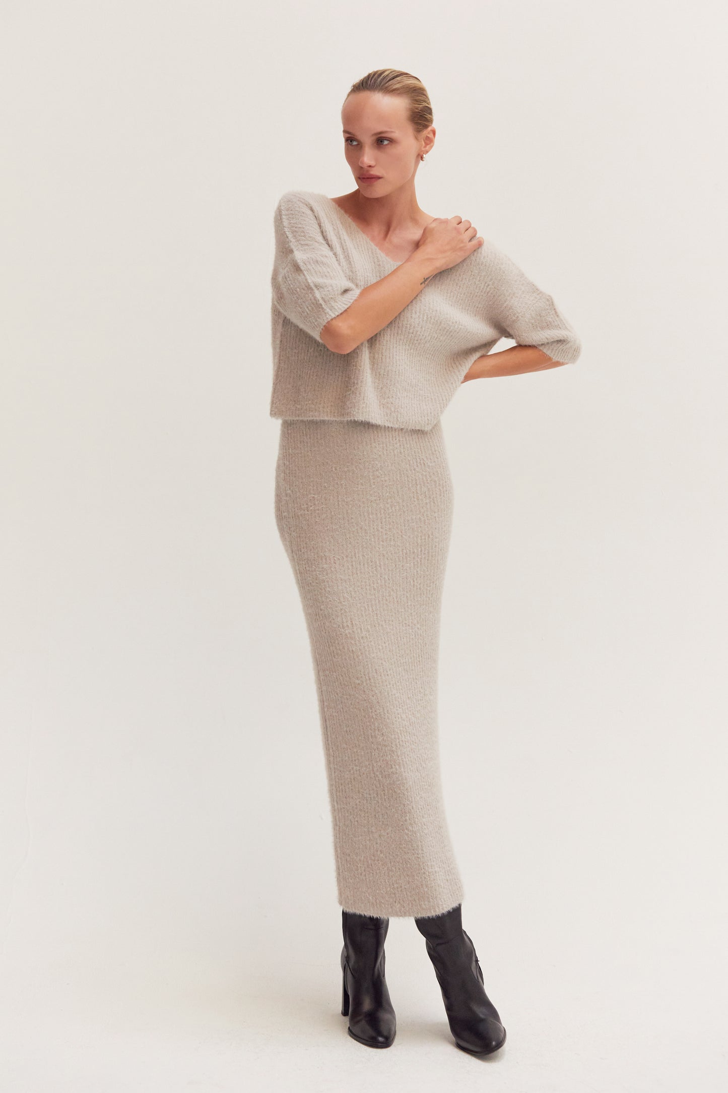 June Fuzzy Midi Skirt