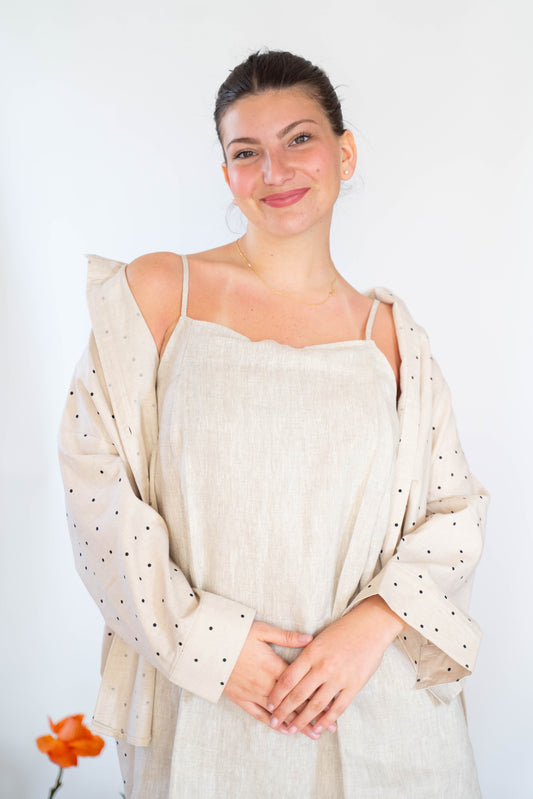 Polka Polka Button Up