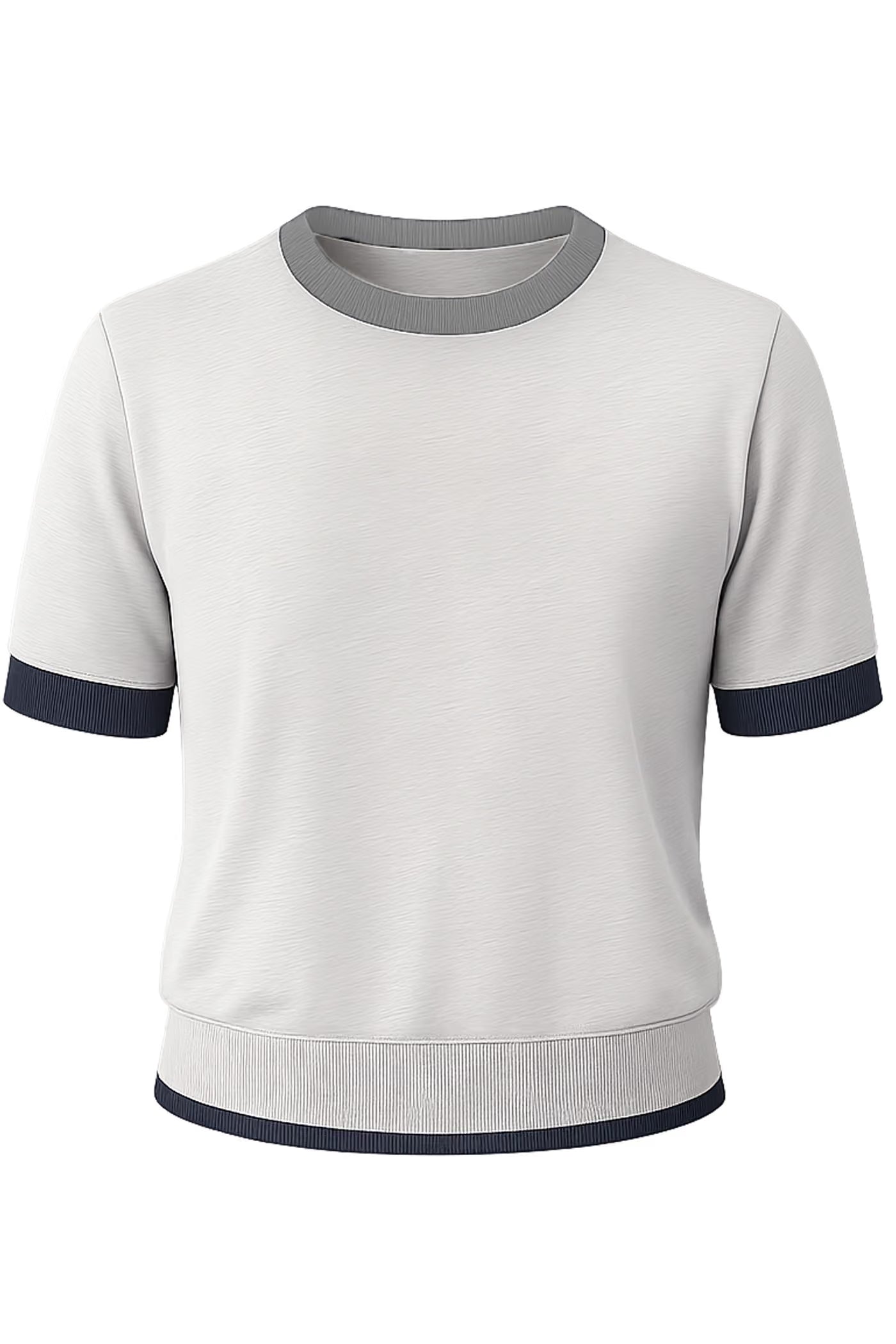 Dera Crew Neck Short Sleeve Ringer Top