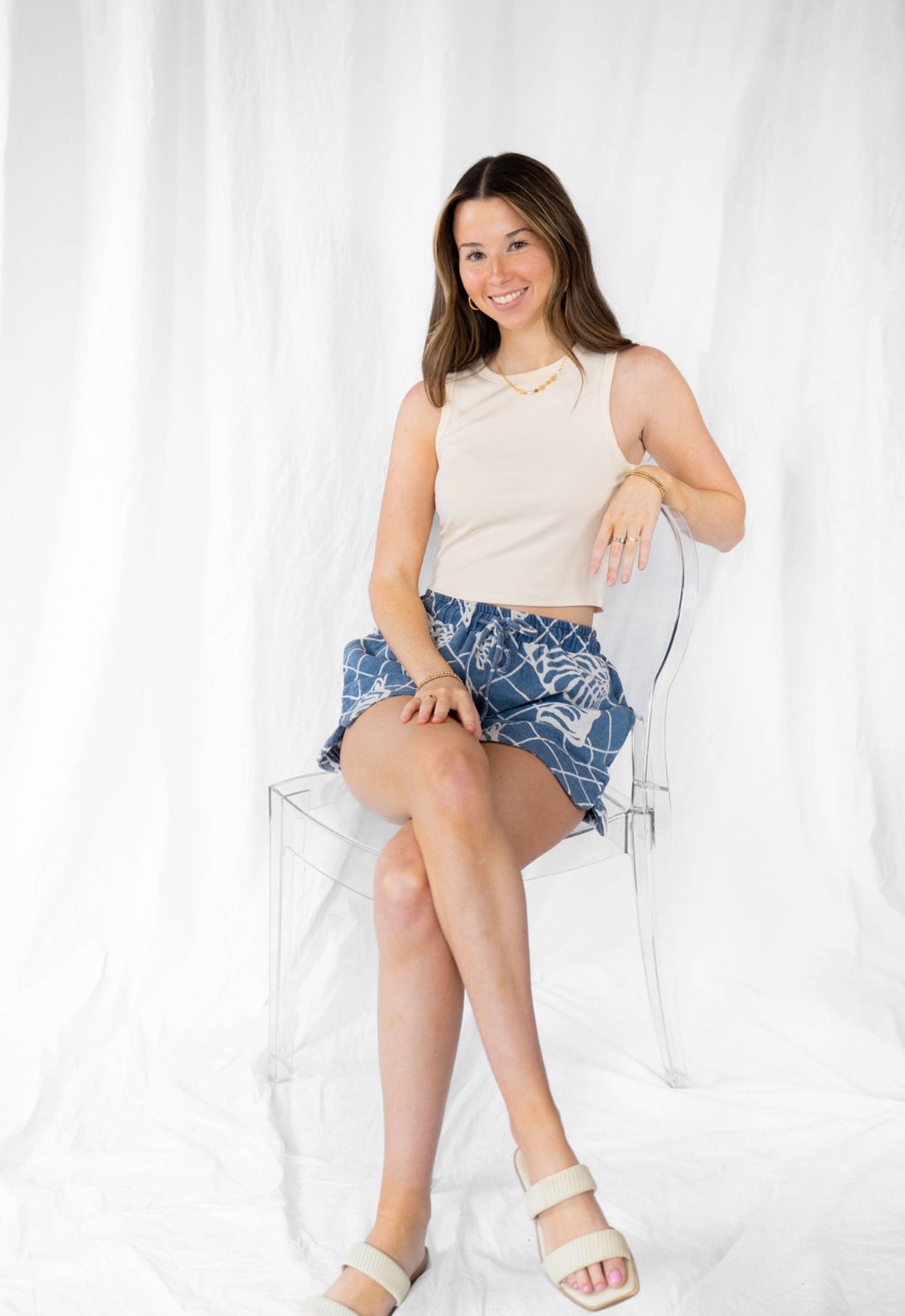 Shell Pattern Shorts