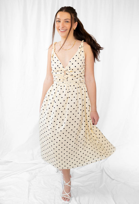 Polka Polka Midi Dress