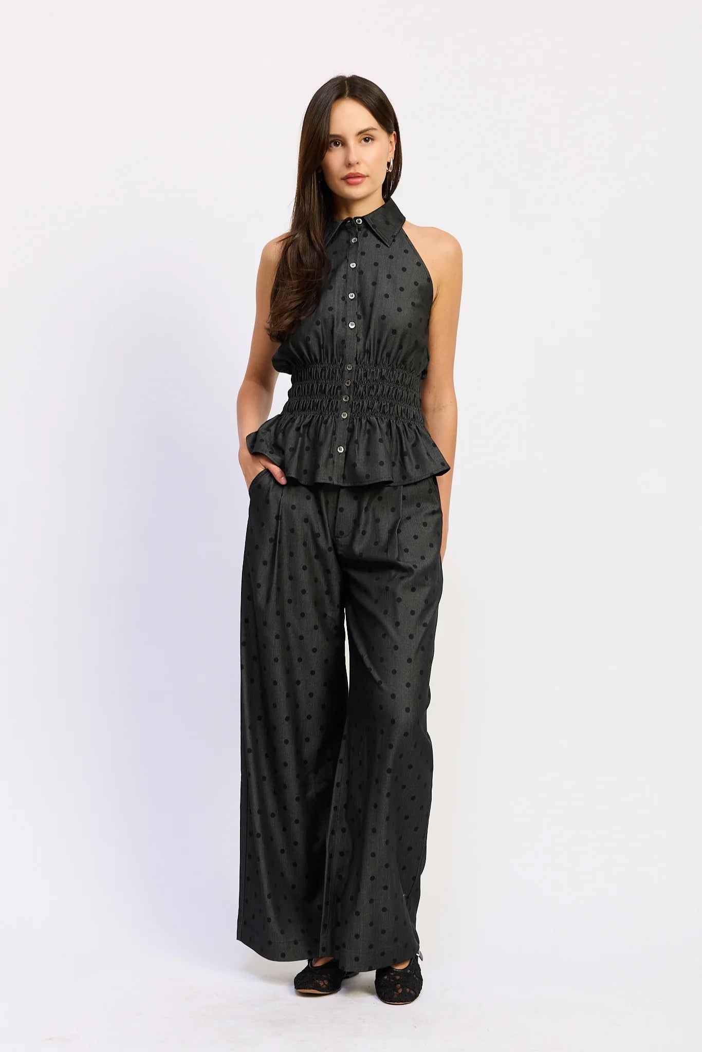 Adrienne Peplum Top