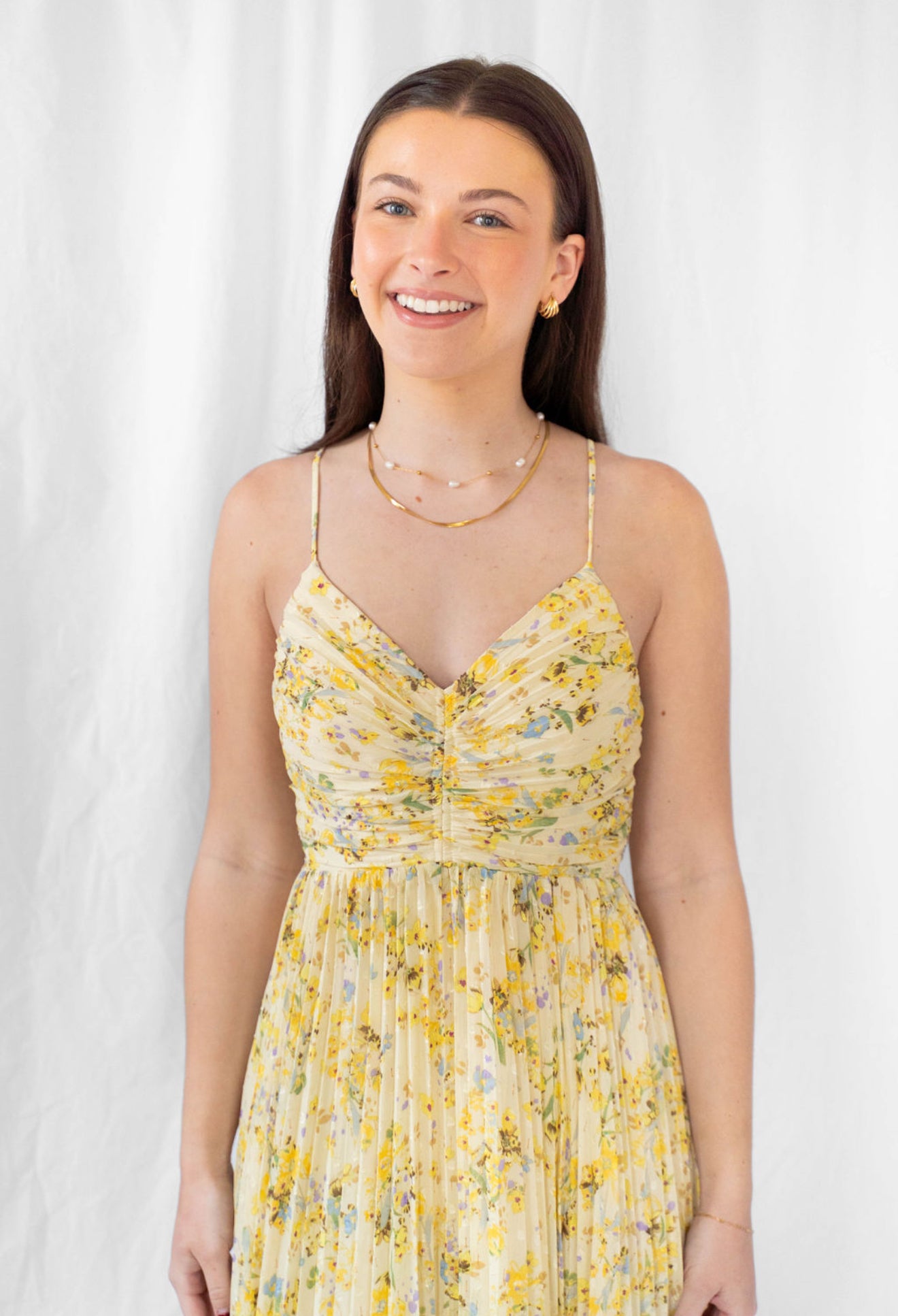 Rose Pleated Dress