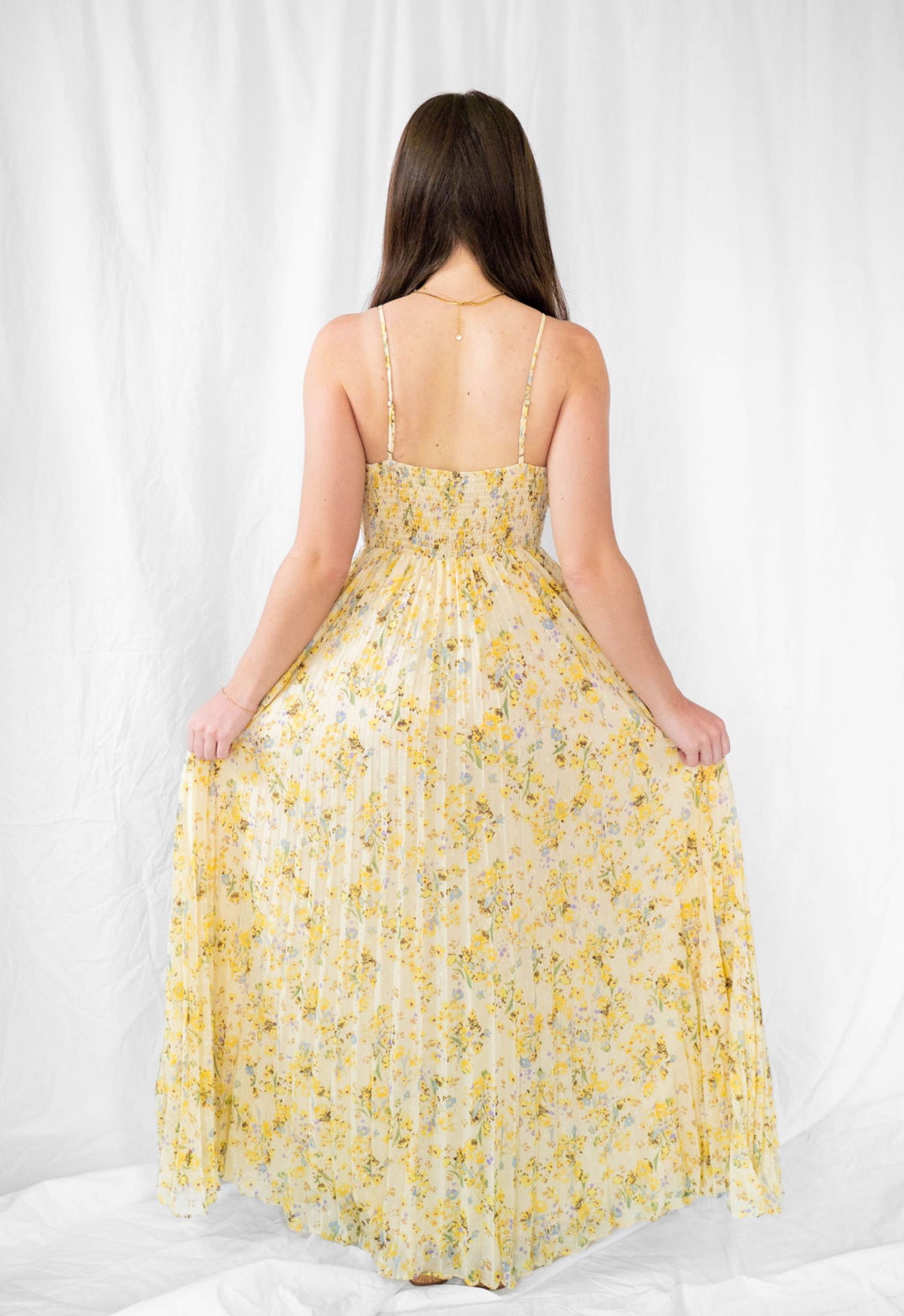 Rose Pleated Dress