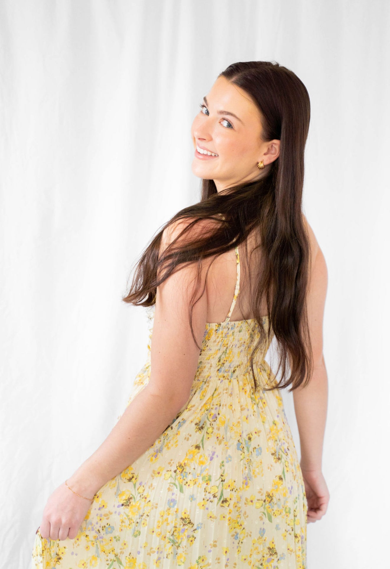 Rose Pleated Dress