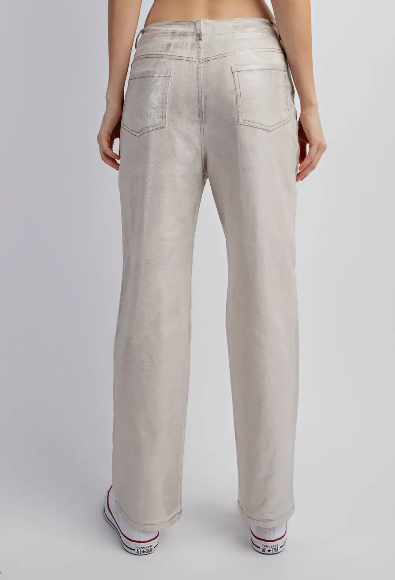 Boot Cut Foiled Pants