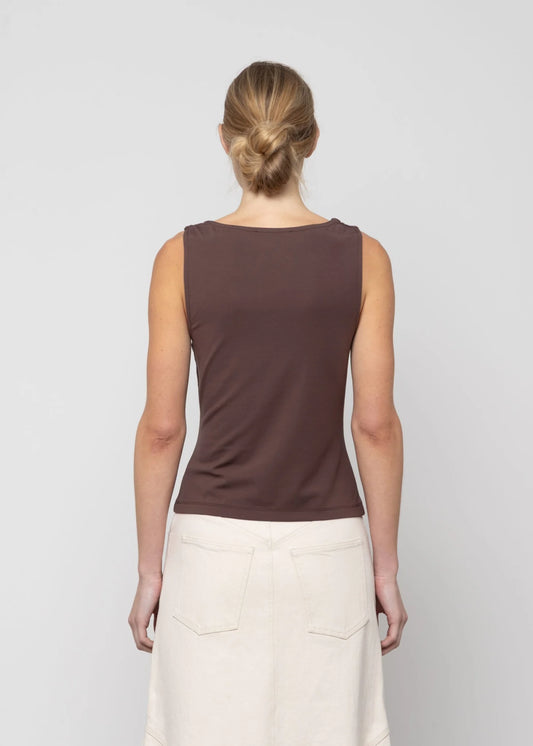 Asymmetric Bead-Trim Top