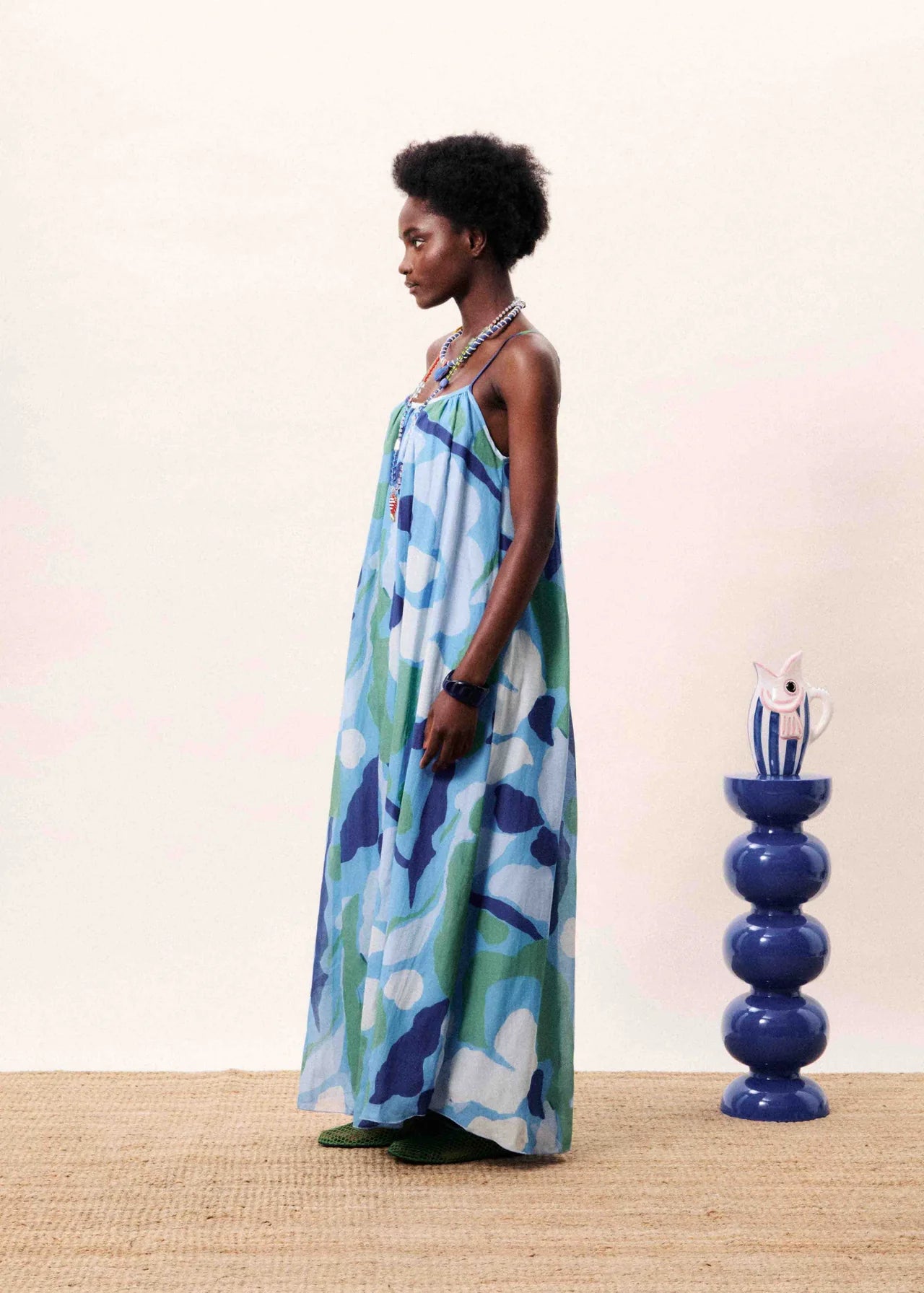 Andaman Dress Blue Water Lily