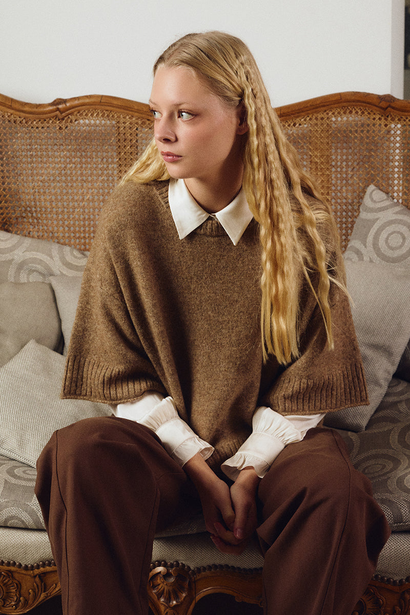 Ana Camel Knit Sweater