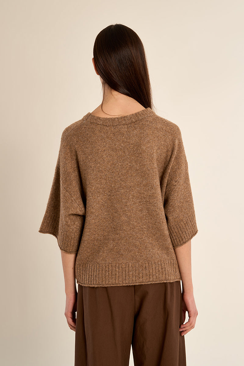 Ana Camel Knit Sweater