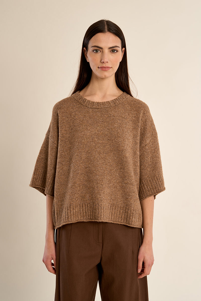 Ana Camel Knit Sweater