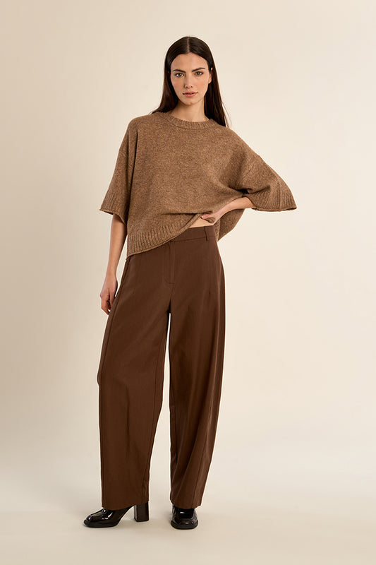 Ana Camel Knit Sweater