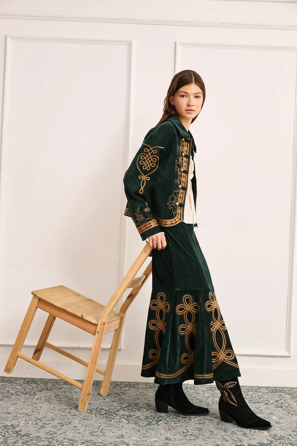 Cleo Velvet Skirt
