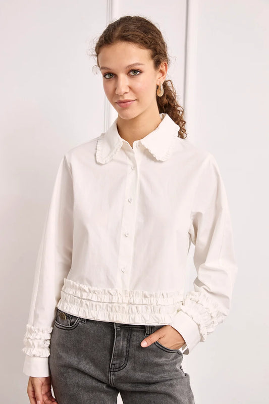 Dasto Ruffled Shirt Blouse