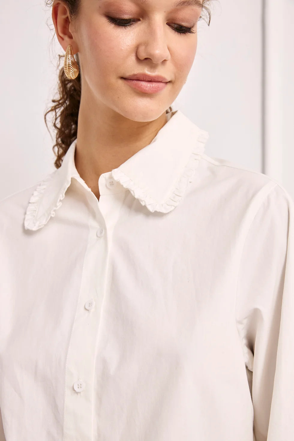 Dasto Ruffled Shirt Blouse