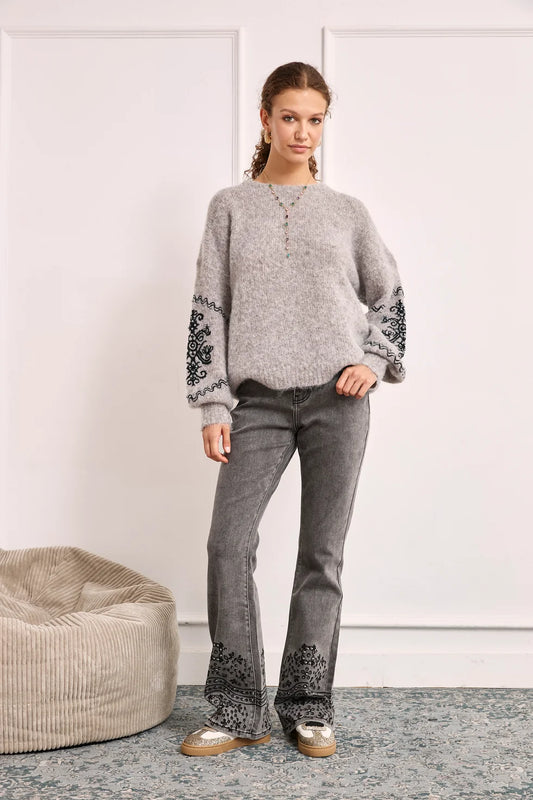 Milora Beaded Sweater