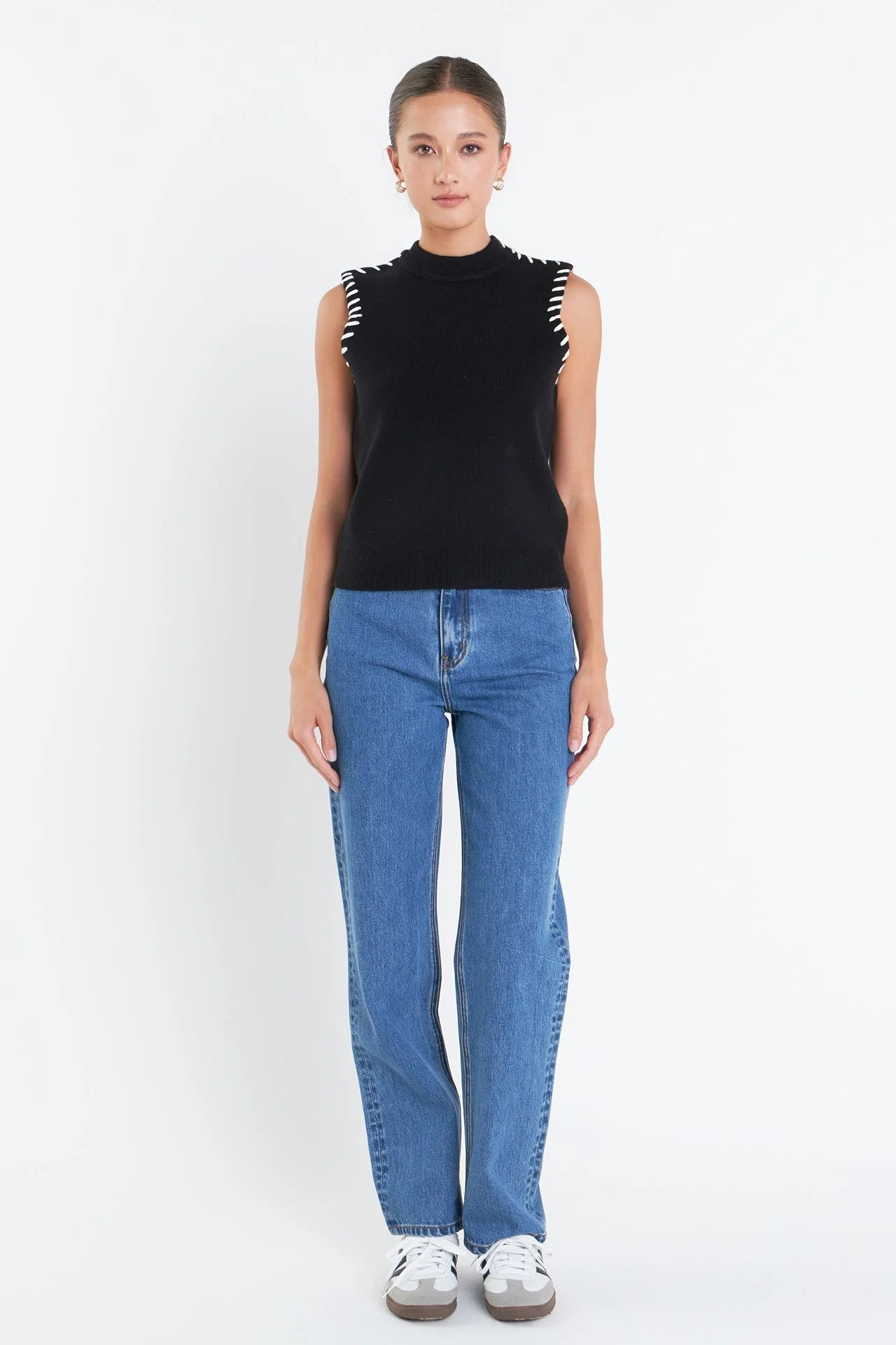 Stitch Detail Knit Vest