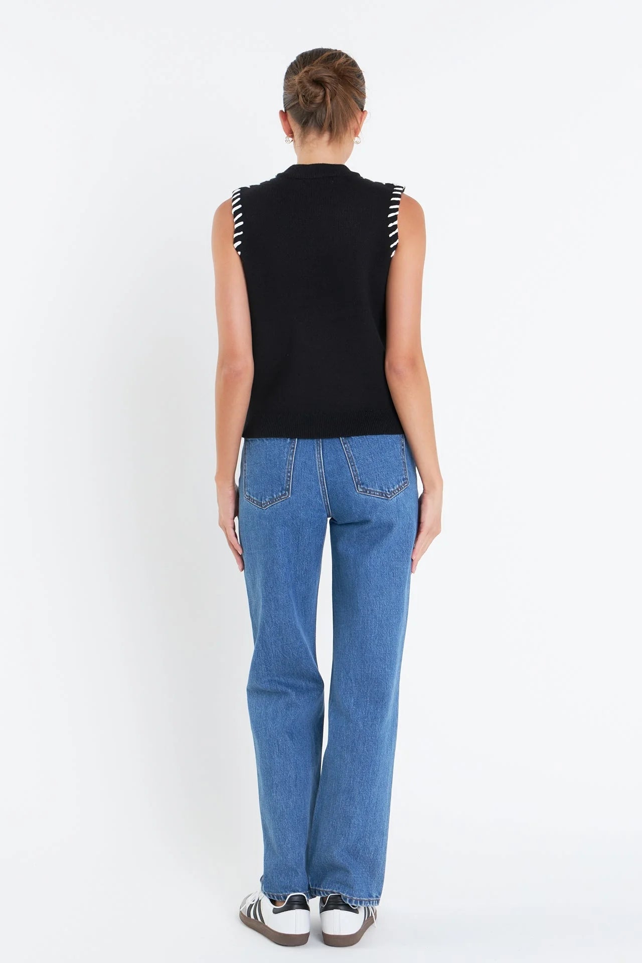 Stitch Detail Knit Vest