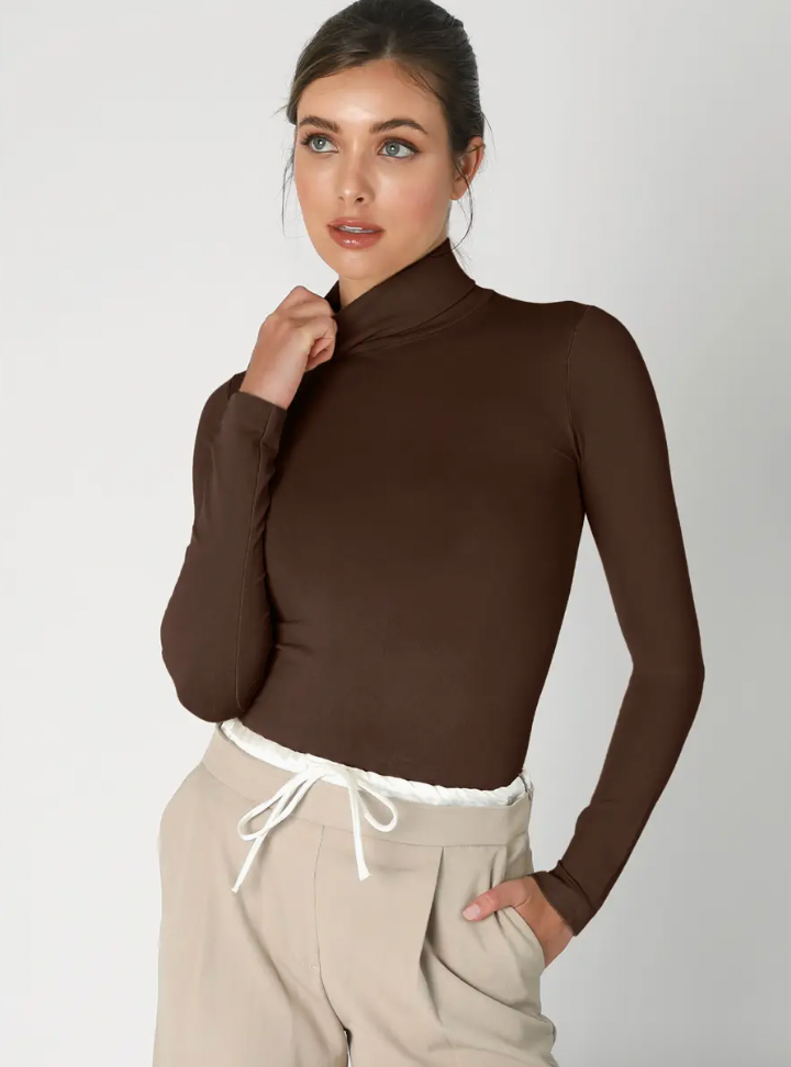 Lovie LS Mock Neck Top