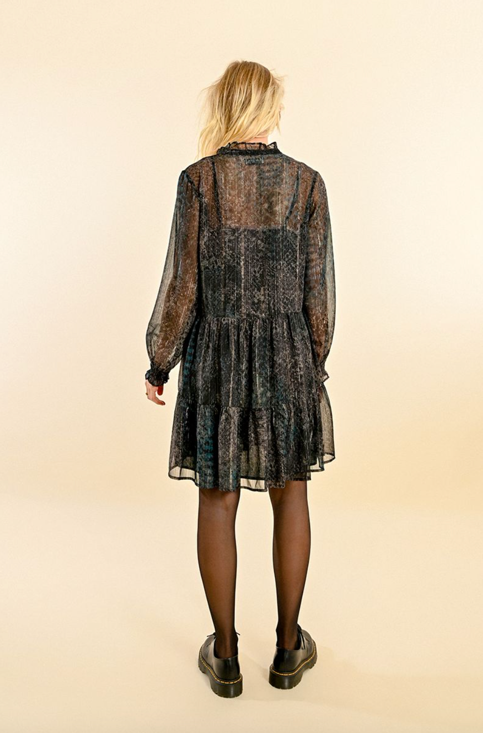 Dark City Woven Dress