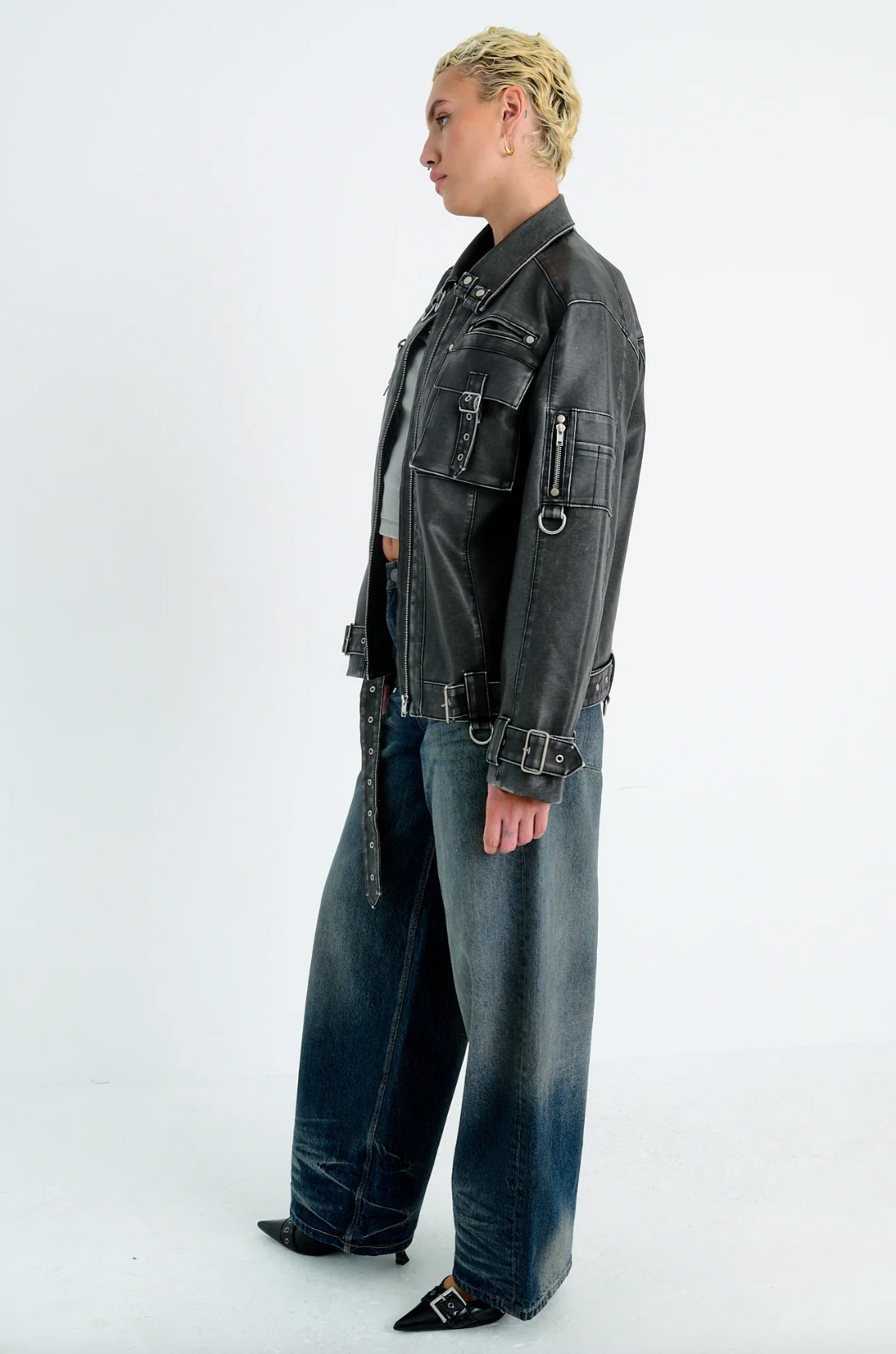 Ace Faux Leather Jacket