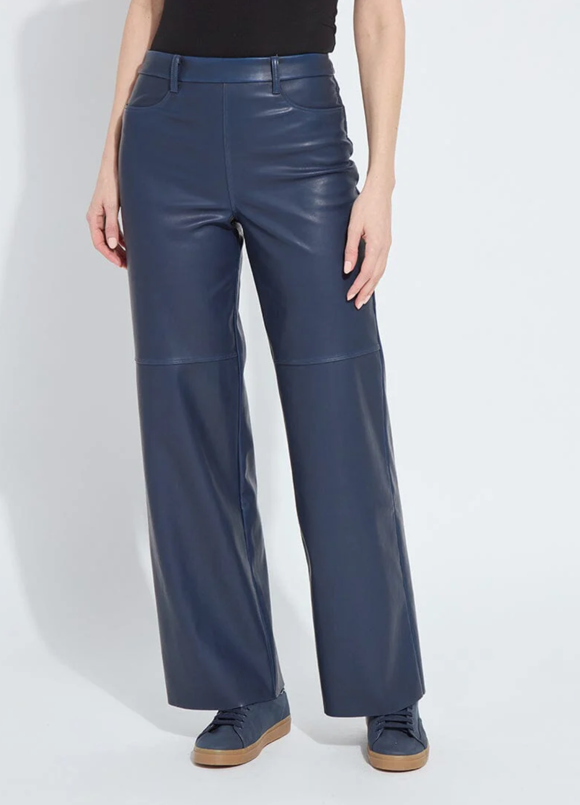 Cortina Hi Waist Wide Leg Vegan Leather