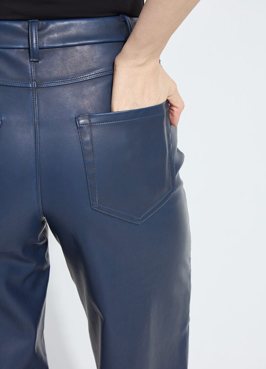 Cortina Hi Waist Wide Leg Vegan Leather