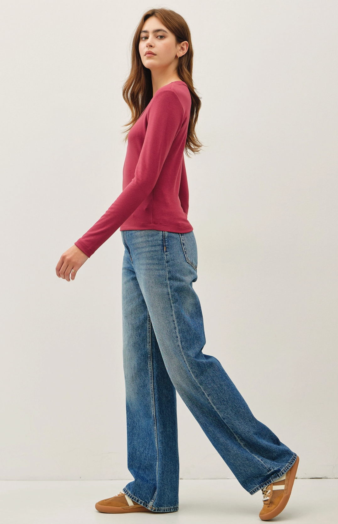 Baby Scoop Neck Long Sleeve Top