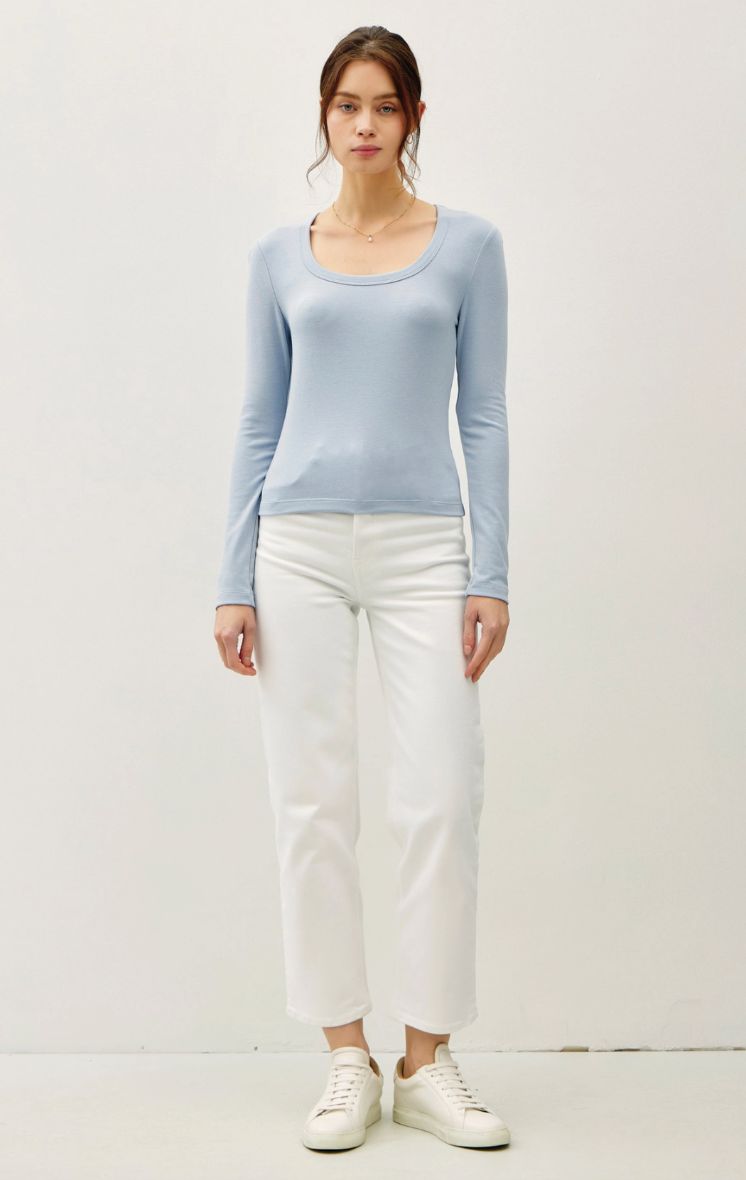 Baby Scoop Neck Long Sleeve Top