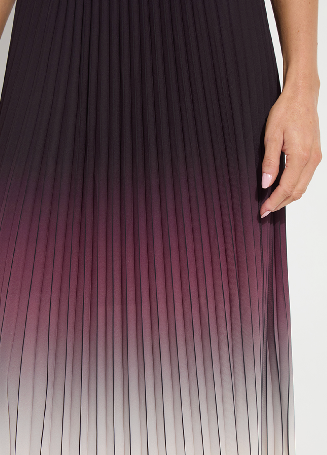 Lorena Pleated Chiffon Midi Dress