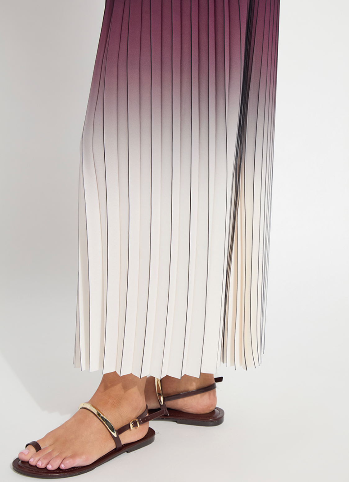Lorena Pleated Chiffon Midi Dress