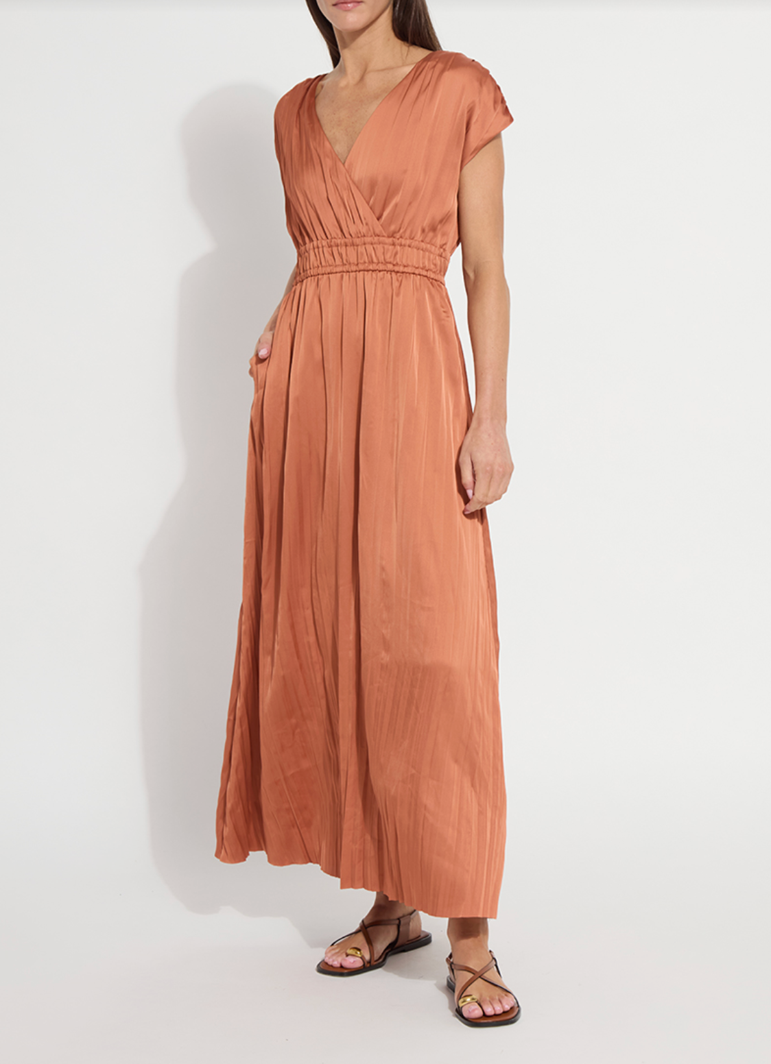 Maite Packable Pleated Dress