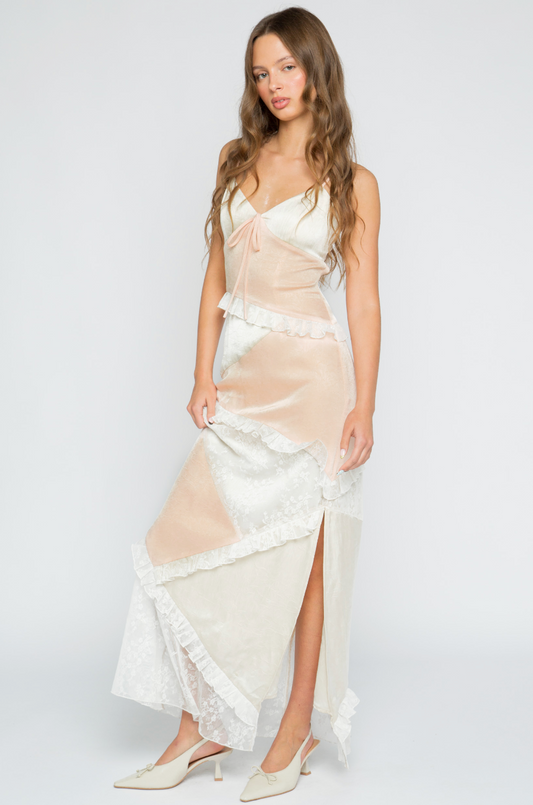Patchwork Cami Maxi Dress