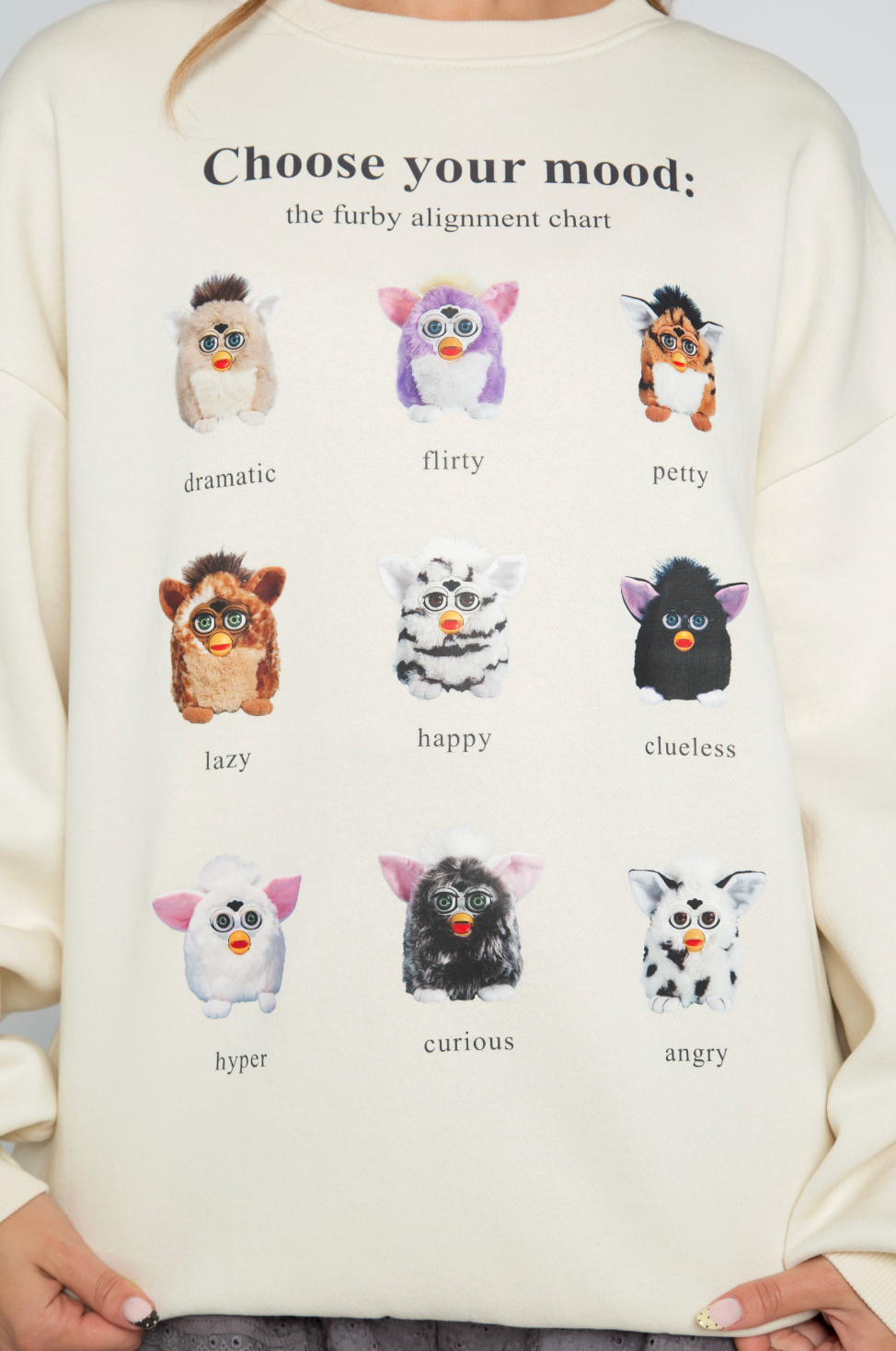 Furby Mood Oversized Crewneck