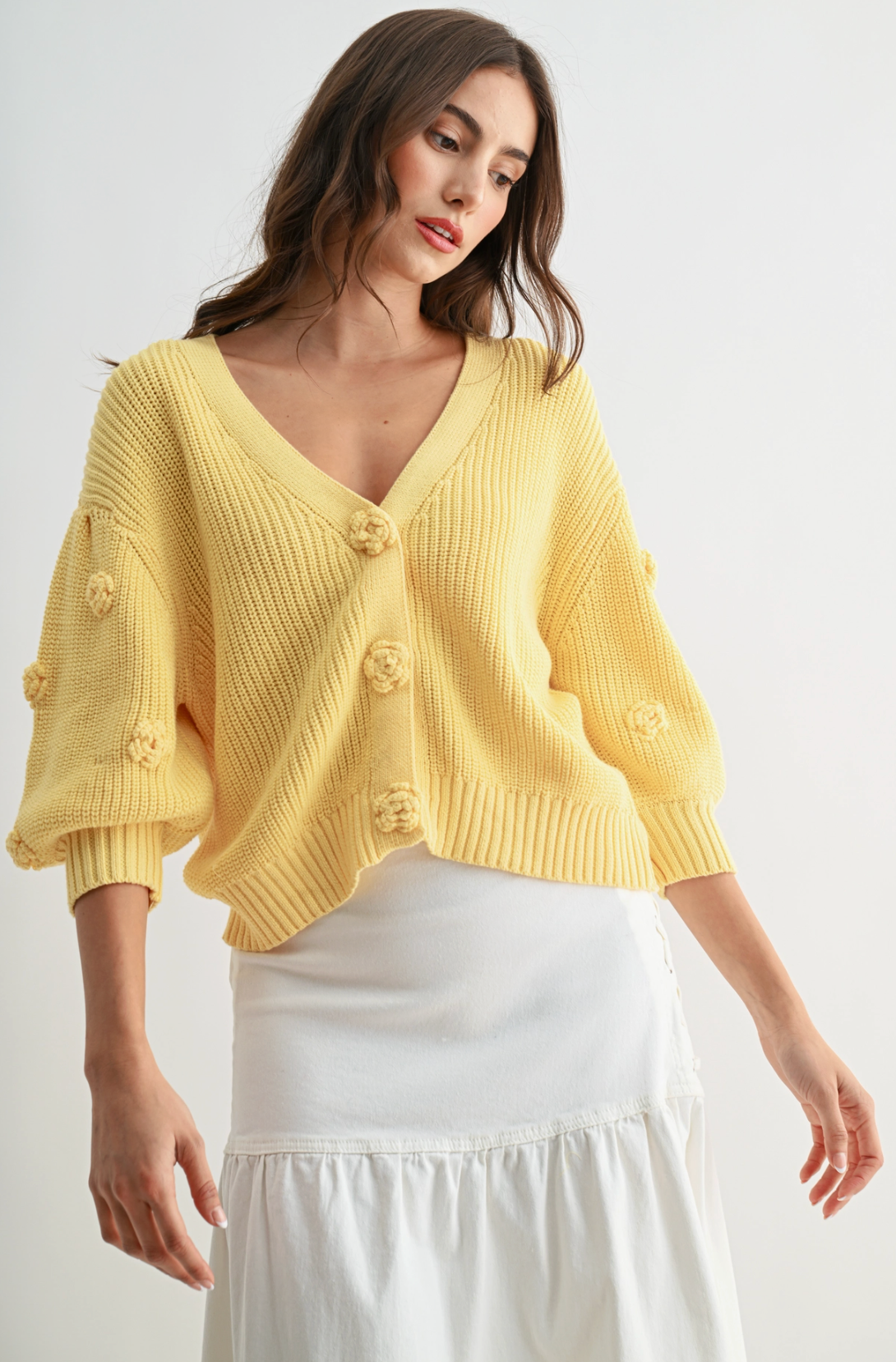 3D Rosette Cardi