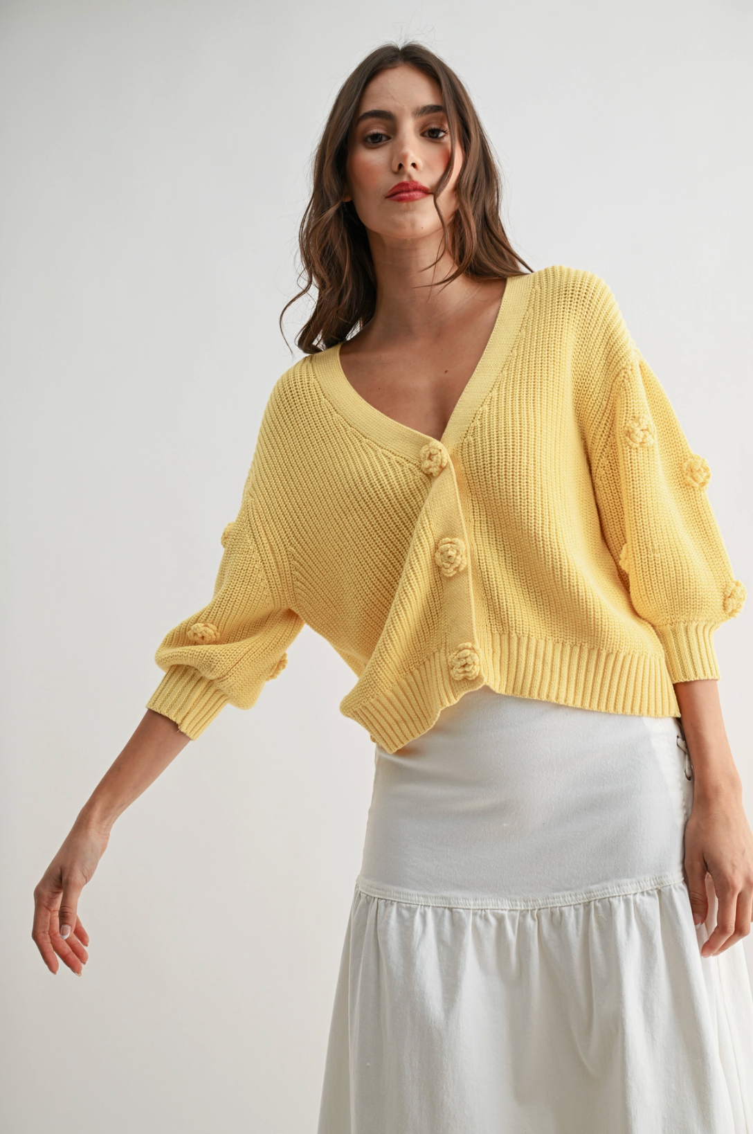 3D Rosette Cardi