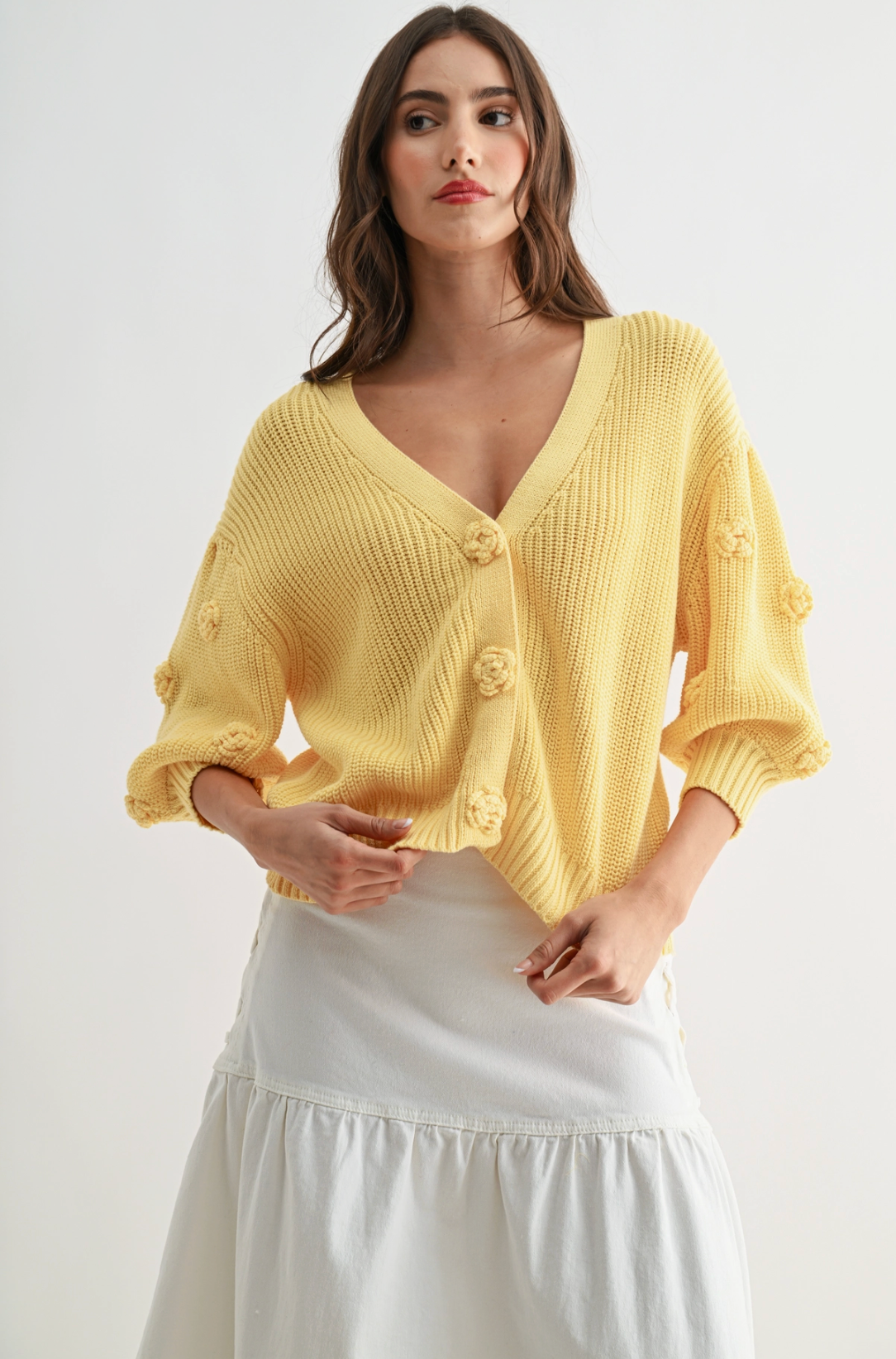 3D Rosette Cardi