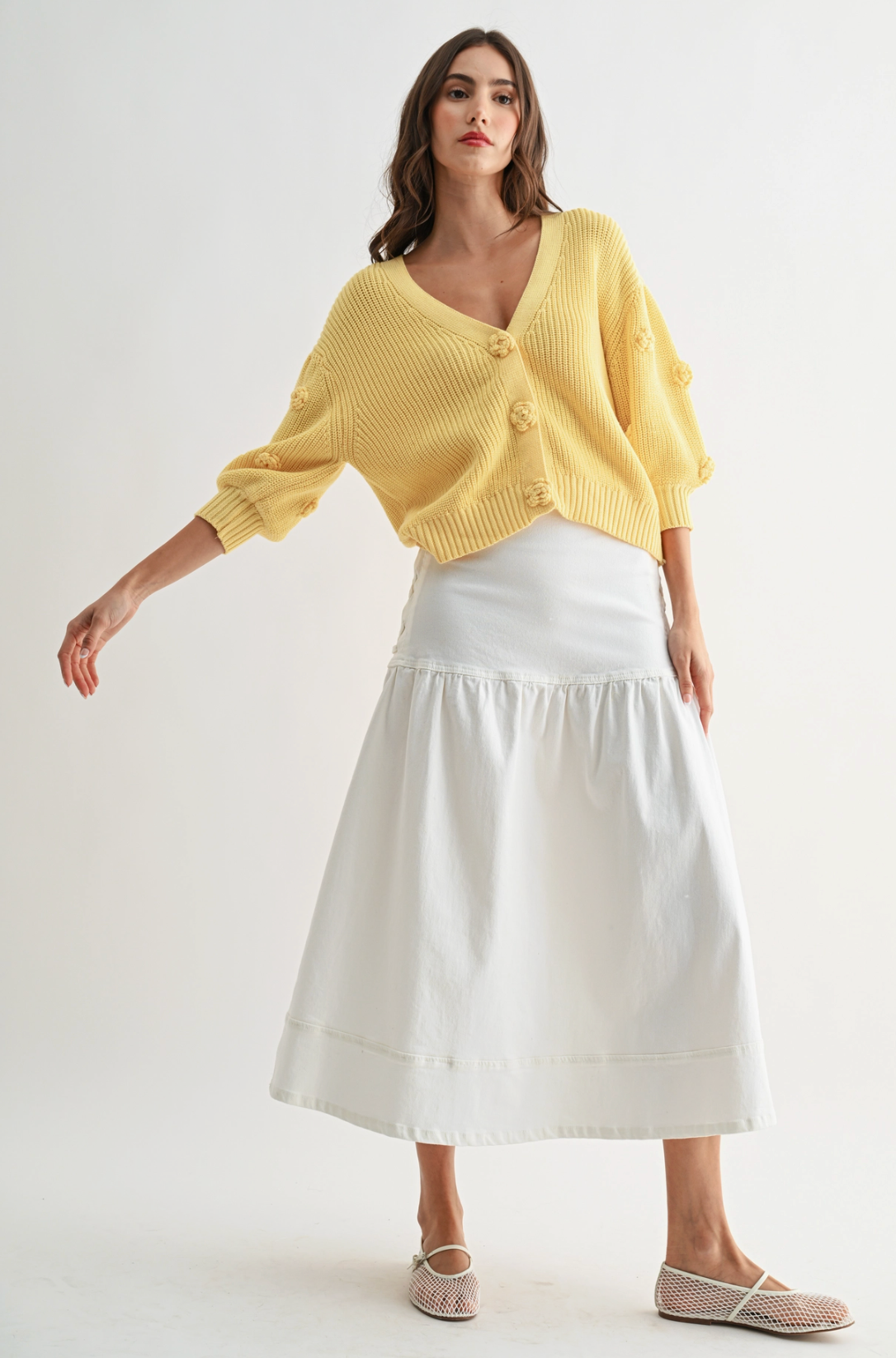 3D Rosette Cardi