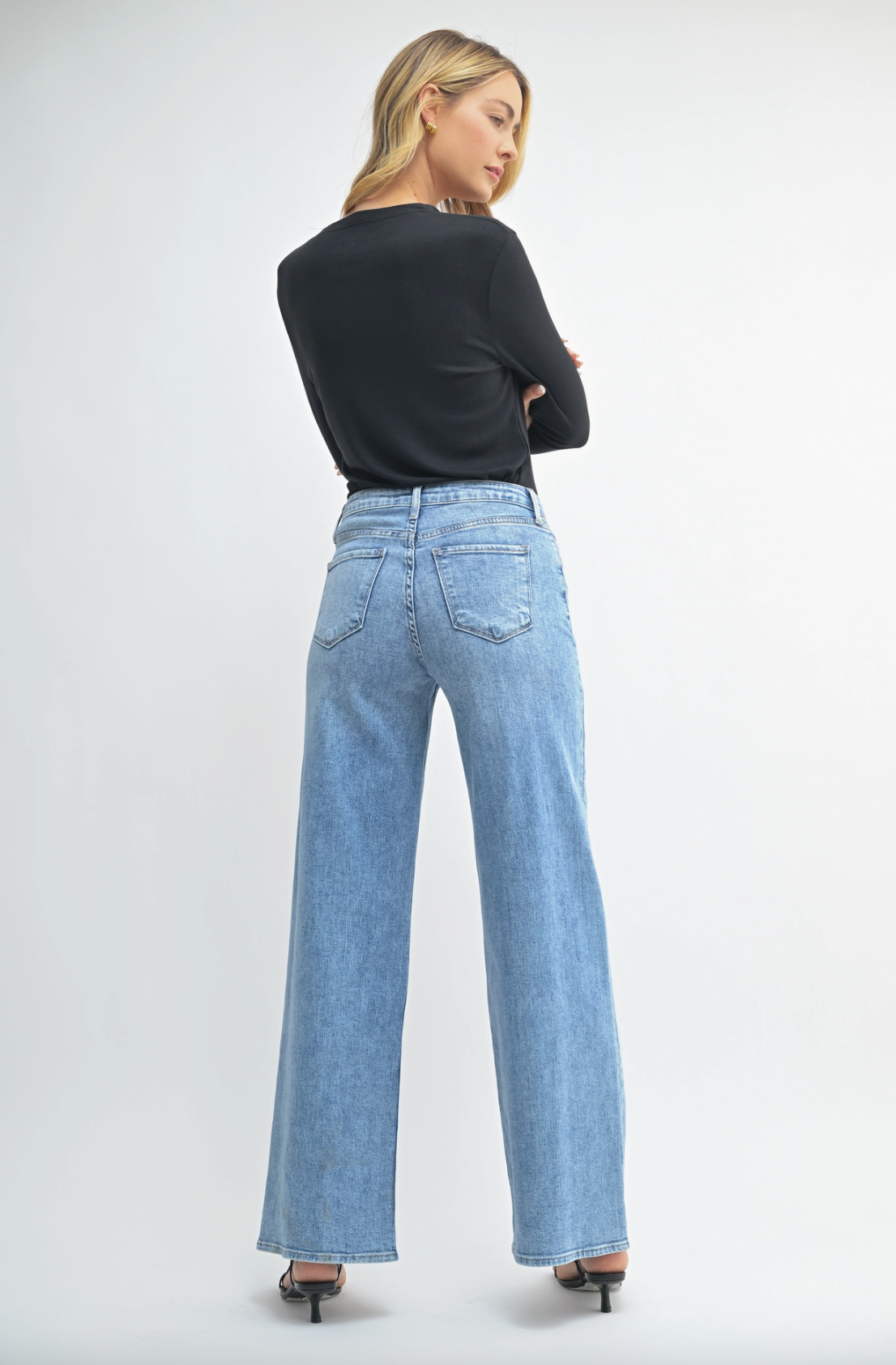 Lola High Rise Stretchy Wide Leg
