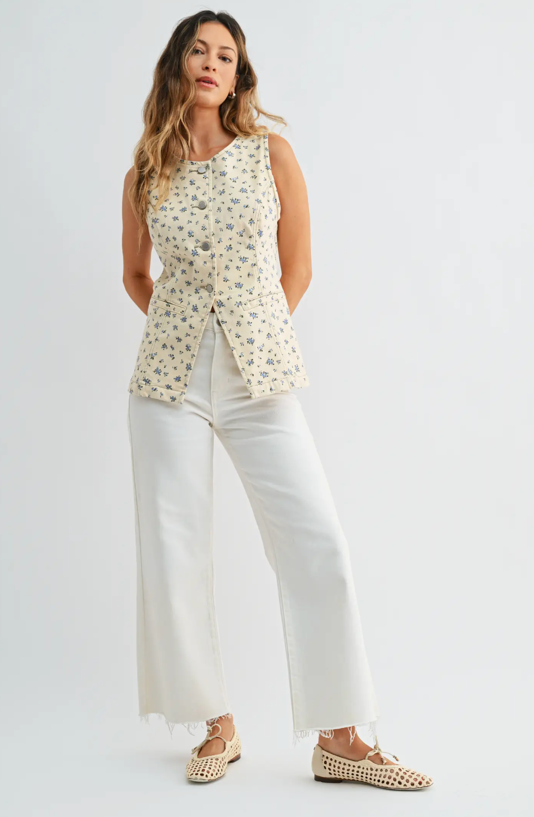 Slim Scissor Cut Wide Leg Jean