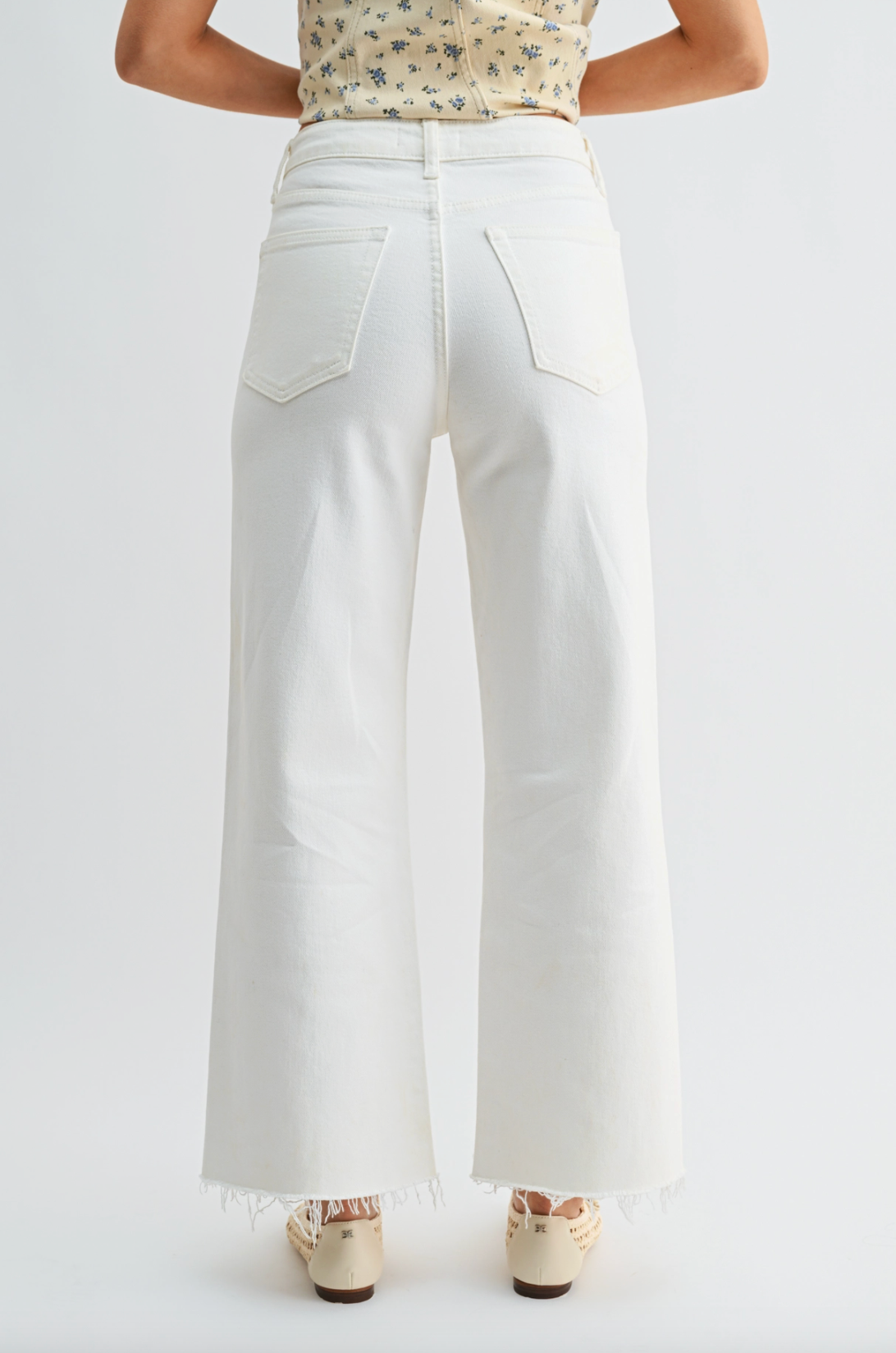 Slim Scissor Cut Wide Leg Jean