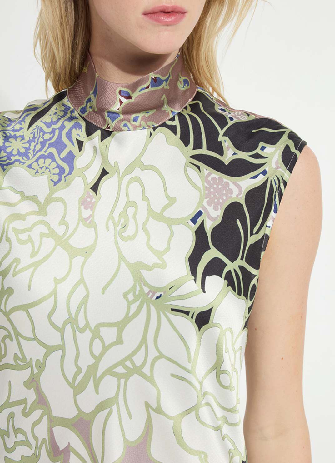 Flora Mock Neck Dress