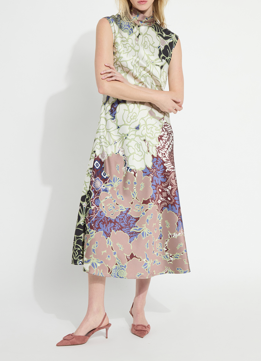Flora Mock Neck Dress